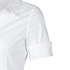SUNNOW-Womens-Tailored-Short-Sleeve-Basic-Simple-Button-Down-Shirt-with-Stretch SUNNOW Womens Tailored Short Sleeve Basic Simple Button-Down Shirt with Stretch White