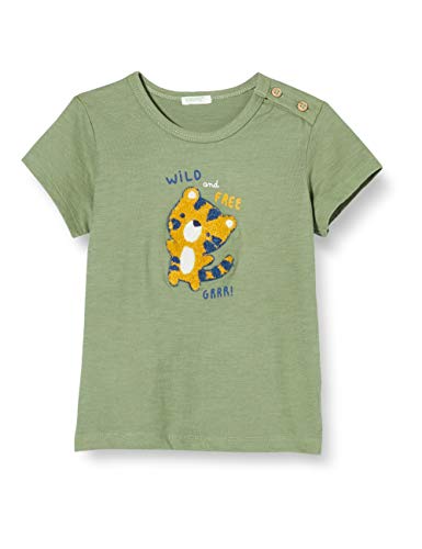 UNITED COLORS OF BENETTON T- Shirt Pull sans Manche, Vert (Oil Green 26k), 58 (Taille Fabricant: 62) Bébé garçon