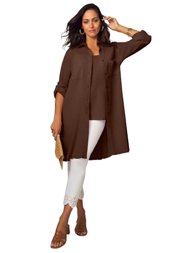 Image of Jessica London Women's Plus Size Gauze Mega Tunic