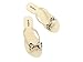 Melissa Harmonic Eclipse Womens Fashion Sandals - Dressy Flip Flops with Metallic Bow - Lightweight PVC, Flexible Design - Summer Sandals for Women, Flat & Flexible, Beige, 6