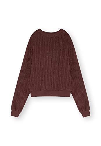 THOKKTHOKK Damen Sweatshirt TT1022 Structured Bio Fair, Größe:L, Farbe:Deep Mahogany Cover
