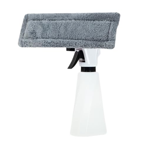 Lunaobrik Grattoir nettoyeur de fenêtres - Nettoyeur de vitres avec flacon pulvérisateur - Accessoire multifonction pour salle de bain, cuisine, portes, miroirs,...