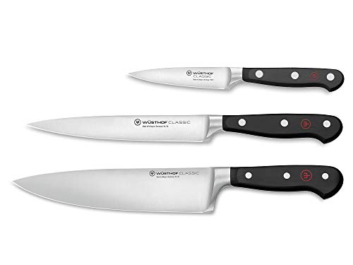Comparison: Best 3 Piece Chef Knife Set 6 WÜSTHOF Classic 3-Piece Chef's Knife Set, Black