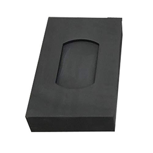 1 Graphitbarrentiegel for Schmelzen von Gold und Silber | Tiegel aus hochreinem Graphit for Schmelzen, Gießen und Raffinieren von Edelmetallen