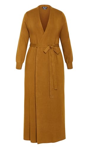 Image of City Chic Plus Size Cardigan - Goldie Longline