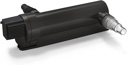 Pontec PondoTronic UVC 11 - schwarzes, universelles UVC-Vorklärgerät für klares Teichwasser / zur effektiven Beseitigung von grünem Wasser, Schwarz