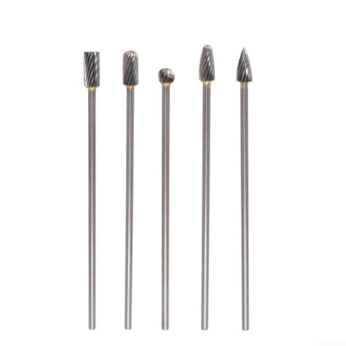 Set de 5 fresas de carburo sólido cort single 3x6x100mm miniatura 3