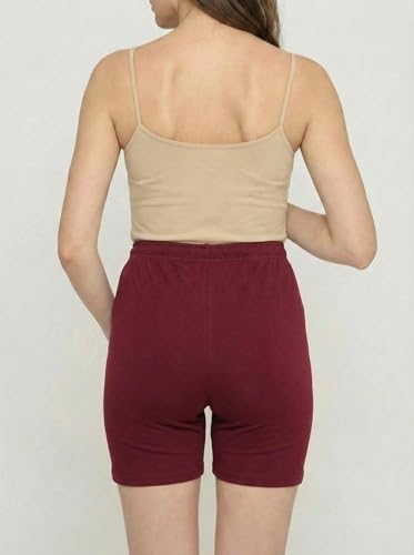 Image of Women's High Waist & Mid-Thigh Cotton Lycra Maternity Shorts|Pregnancy Panty|Maternity Panties Over The Belly for The Pre & Post Pregnancy