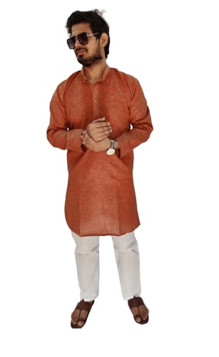 Image of Lucknowi Chikan Embroidery Kurta Set for Mens