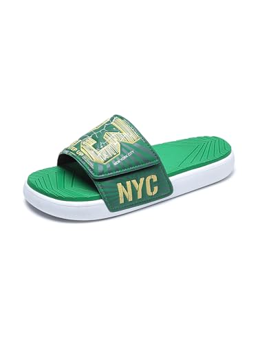 Image of DREAM LAKE Men's Sport Slide Sandals, Flexible Midsole, Casual Beach Slides