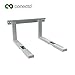 Produktbild conecto CC50303 Universal-/Mikrowellenhalterung für Wandmontage Längenverstellbare Ausleger (385-535mm), Auslegerbreite 43cm, Traglast max. 35,0kg, Silbergrau