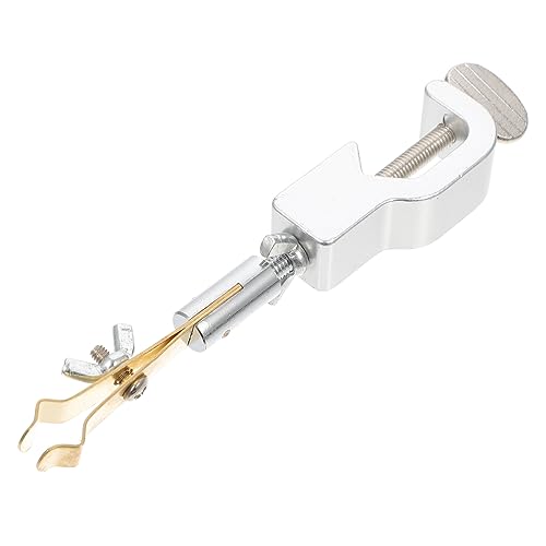 Cabilock Science Thermometer for Students Reversing Thermometer Fixing Clip Outdoor Clamp for Pole Random