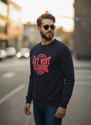 Image of Men Regular Fit Fleece ||Maroon||Round Neck Printed||Sweatshirt-JM3763