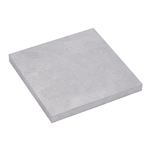 PandaHall Stahl Stanzblock Flacher Amboss Quadratische Arbeitsplatte Metallbankblock Stanzwerkzeuge Zum Formen Jagen Schmuck Handwerk Herstellung, 4\" x 4\"