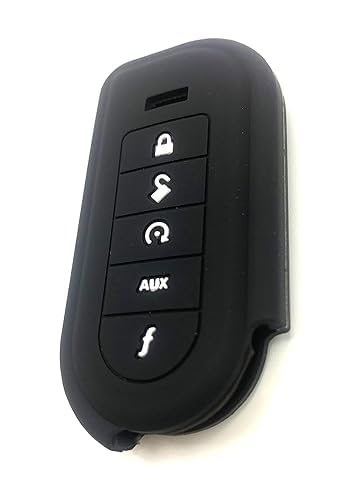 COEOPNC 7153V 7254V & 7654V Black Silicone Cover Remote Control V3 Soft Silicone 5 Keys Replacement for Viper Protective Cover Open Below The Right Side Durable Accessories 1pcs