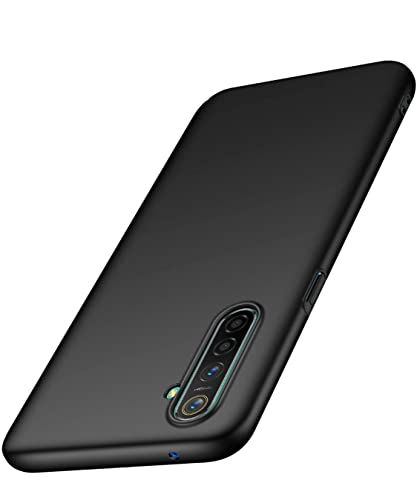 Image of Mobile Back Cover Case for Realme XT (Silicone Case|CameraProtection|Black SC1510)