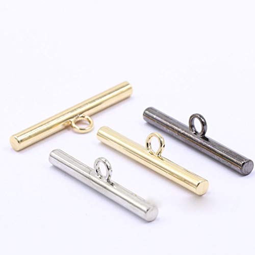 EXCEART 50 Pcs T Bar Alternar Fecho Artesanato Artesanato JÃ³ias Fechos para Pulseira Fazendo Fecho
