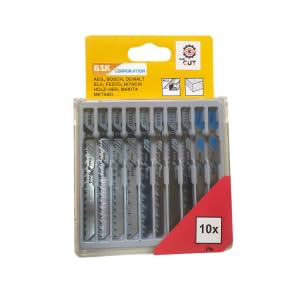 10 pc Heavy Duty Jigsaw Blades Set for Metal/Wood cutting/Acrylic Cutter