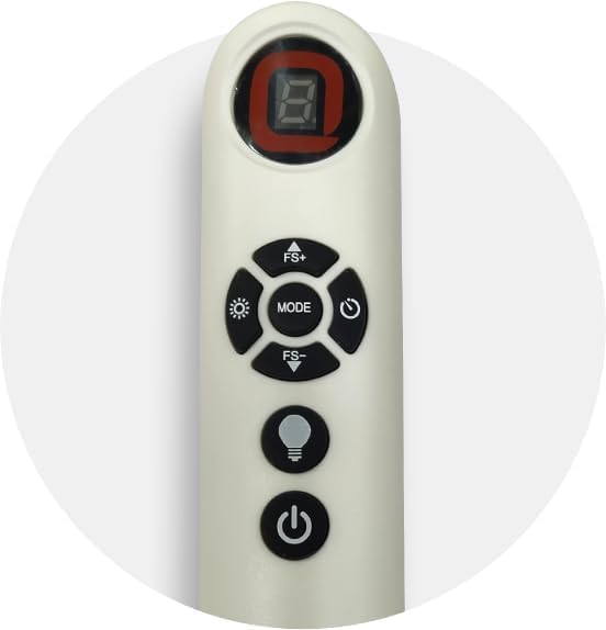 Image of BLACKSHEEP Remote Compatible with Orient Aero Slim Ceiling Fans | Replacement with Display Screen | Speed Control, Timer, Light & Mode Functions | Match Old Remote Before Purchase- Pack of 1
