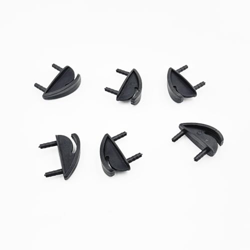 Gracilaria 6PCS RC Airplane Nylon Fixed Wing Tip Protector Protecting Corner for RC Plane Helicopter DIY Model Aircraft Fixed Wing Parts (Black)
