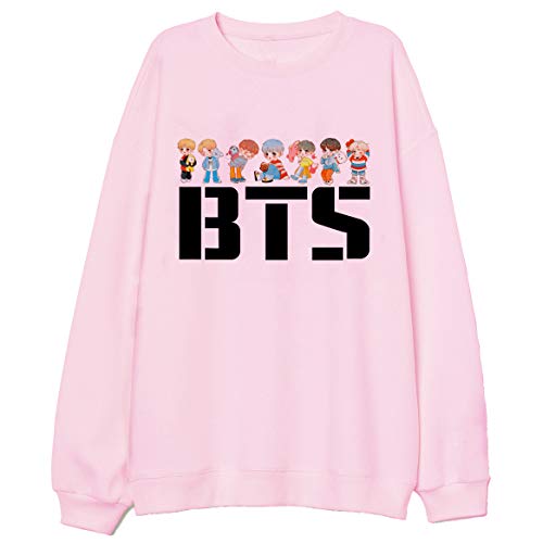 Cute Koop Womens Casual Long Sleeve Pullover Sweatshirt Patch Shirt Tops Kawaii Clothes