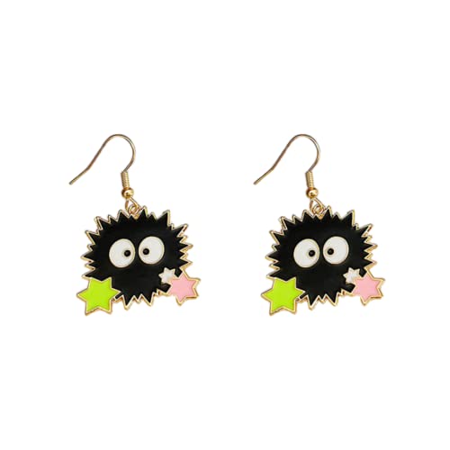 1 Pair Anime Spired Away Earrings Cartoon No Face Man Earrings Dust Elf Stud Earrings Gifts for Women