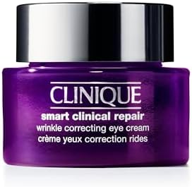 Clinique Smart Clinical Repair Wrinkle Correcting Eye Cream With Hyaluronic Acid + Peptides | Anti-Ageing, Hydrating + Depuffing With Massage