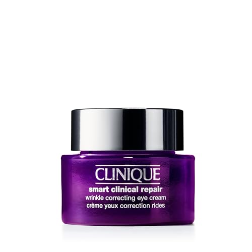 Clinique Smart Clinical Repair Wrinkle Correcting Eye Cream With Hyaluronic Acid + Peptides | Anti-Ageing, Hydrating + Depuffing With Massage
