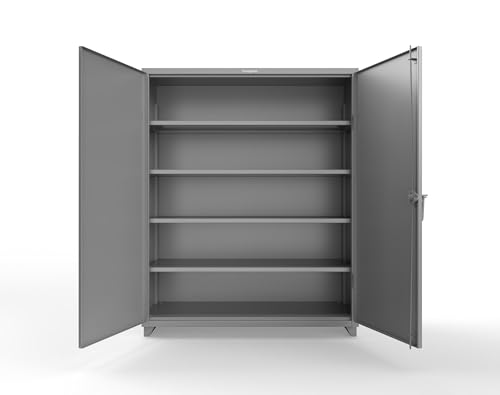 Strong Hold Extra Heavy Duty 14 GA Cabinet with 4 Shelves - 60 in. W x 24 in. D x 75 in. H