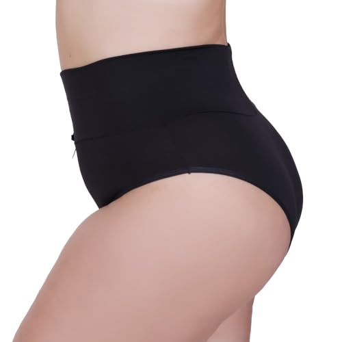 Kit 3 Calcinha Plus Size Cintura Alta Tanga Grande Cós Alto 50 52 54 56 Thamires Plus (BR, Numérico,