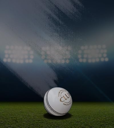 Image of Leather Cricket Ball | Hand Stitched Leather Ball for Practice, Match, and Training | Durable, Water Resistant, Professional Cricket Ball for Club and Academy Use (Pack of 1, White)