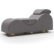 Liberator Esse Lounger II Luxurious Lounger w/Wood Feet, Ultraleather Iron Grey