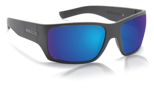 Times Adult Polarized Sunglasses, Black On Black/Tahoe Blue, One Size