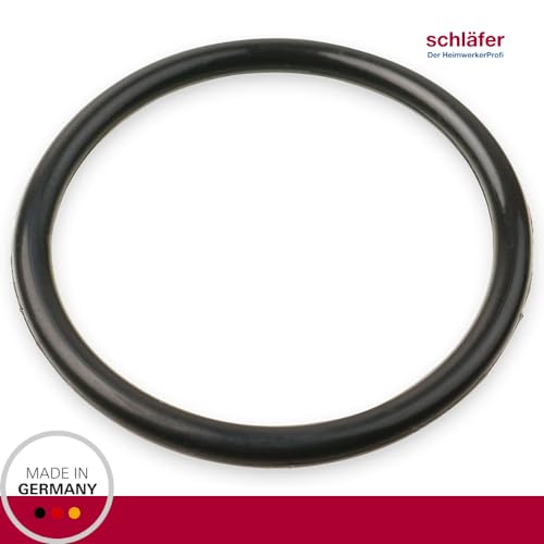 Schläfer 189410 - Ersatz-O-Ring Für Stopfen an Zugknopf- Ablaufgarnituren 1 1/4, Gummi-Ringe Ø außen 38,5mm/Ø innen. 32mm, O-Ring für WT Excenterstopfen, Universal Gummi für Waschbeckenstöpsel, 3Stk