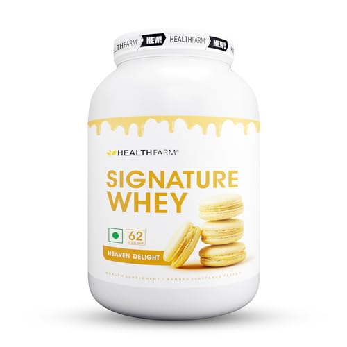 Image of HF Series Signature Whey Protein Powder|62 servings|Build Lean and Bigger Muscles|2Kg|Flavour-Heaven Delight