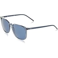 RAY-BAN 0RB4387 Gafas de sol, Transparente Blue, 56 para Hombre
