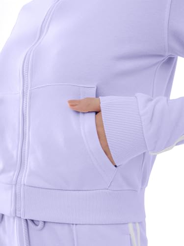 DITOK Track Suits for Women Set 2 Piece Spring Lounge Outfits Zip Up Sweatshirt & Sweatpants with Pocket Jogger Sweatsuits 6