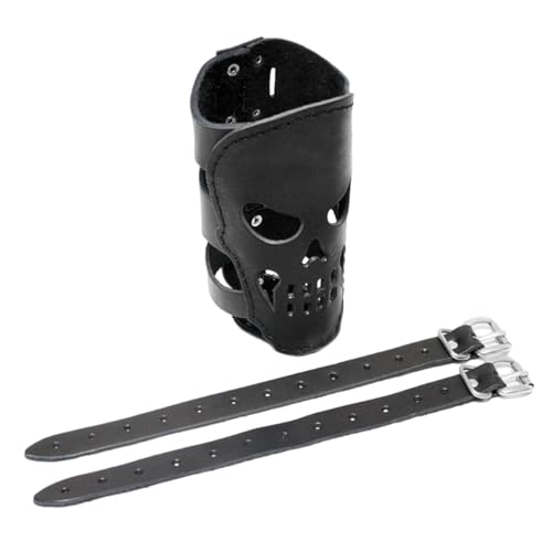Portador de botellas de bicicleta - 6.88 en organizador de tazas PU, portabanca de bebidas de diseño gótico, soporte flexible con correas dobles | Accesorio de moto para carreras de lu