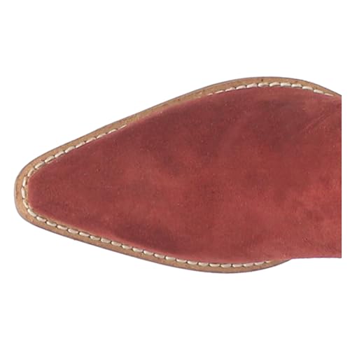 Dingo Womens Wild Child Fringe Snip Toe Pull On Casual Boots Over the Knee Mid Heel 2-3" - Red4