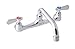 BK Resources WorkForce Series BKF-8W-12-G 8? Splash (Wall) Mount Standard Duty Lead Free Faucet with 12? Swing Spout NSF & CSA Approved