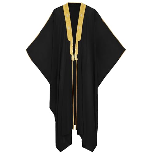 Boy's Open Cardigan Muslim Thobe Muslim Cardigan Dress Long Sleeve Embroidered Robe Islamic Prayer Clothes Ramadan Eid Outfit