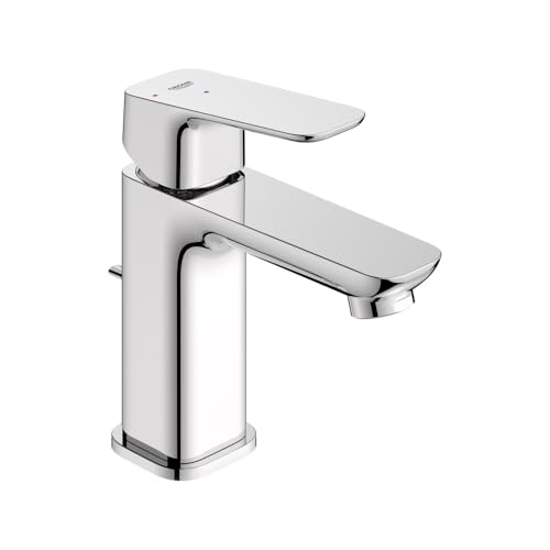 GROHE Cubeo Bathroom Faucet Single Hole Eco Cold Start Starlight Chrome