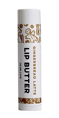 Gingerbread Latte Lip Butter - Organic Cold-Pressed Oils & Beeswax to Soothe & Protect - Lip Balm - Handmade in USA by DAYSPA Body Basics