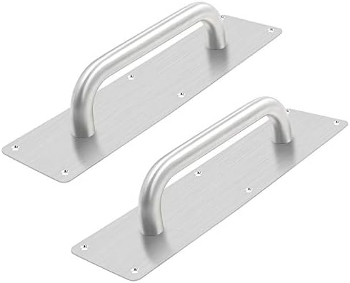 BTMB Stainess Steel Door Handle Pull Plate Commercial Door Handle,Pack of 2 (299x80mm/11.77''x3.15'')