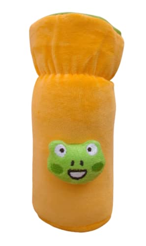 Image of Bottle Covers for Wide Neck /Broad Neck Soft Plush Stretchable Baby Feeding Bottle Cover with Strap for (250, 260, 330 ml Feeders (Multi Colour) Pack of 3)