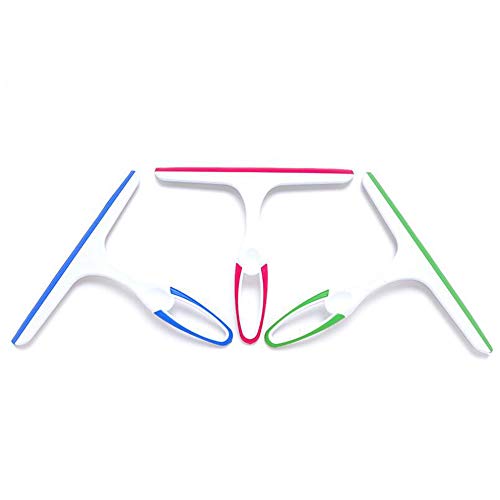 Xinlie Limpiador de ducha de acero inoxidable limpiador de vidrios limpiador de ventanas limpiador de ventanas limpiaparabrisas extractor limpiaparabrisas limpieza de vidrios ecológica(3 piezas)