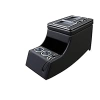 Console Centrale Rangement Avec Accoudoir Pour Mercedes Viano Vito W639 2004-2014 - Noir/beige, USB, Allume-cigare