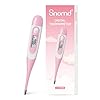 Clinical Digital Thermometer for Adults and Babies, Oral Armpit and Rectal Temperature Thermometer for Fever with Alarm, Flexible Tip