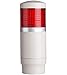 PMEF-102-R, Tower Light, 45mm LED 1 Stack, Flash, 24VAC/VDC, Red Lens