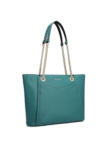 Image of Da Milano Women's Leather Shoulder Bag - Blue